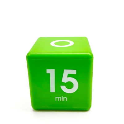 Таймер для тренировки, карамельный цвет, куб, кухонный таймер, чудо-куб, таймер, управление временем, Товары для детей, C1164 f - Цвет: Зеленый