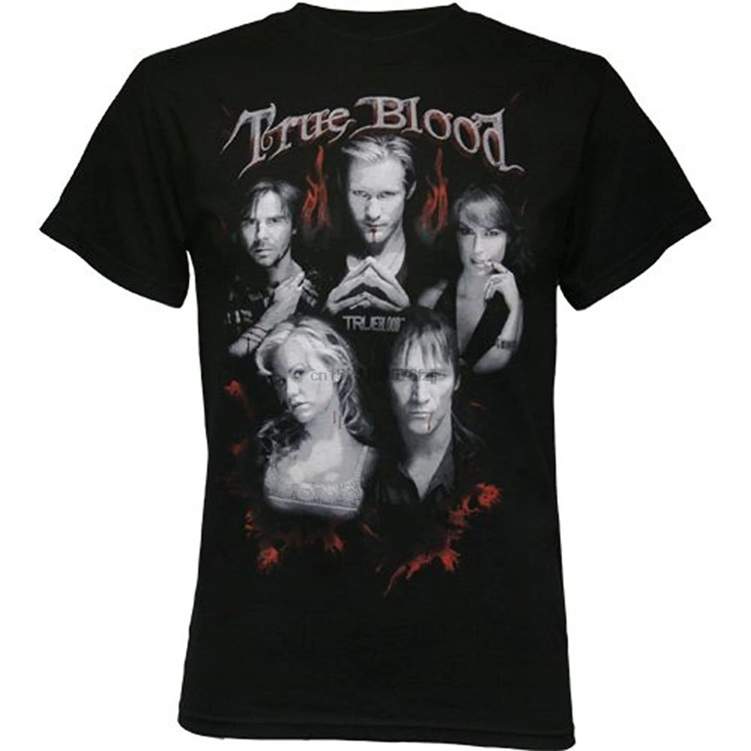 Мужская футболка с коротким рукавом True Blood Cast Group Shot | одежда