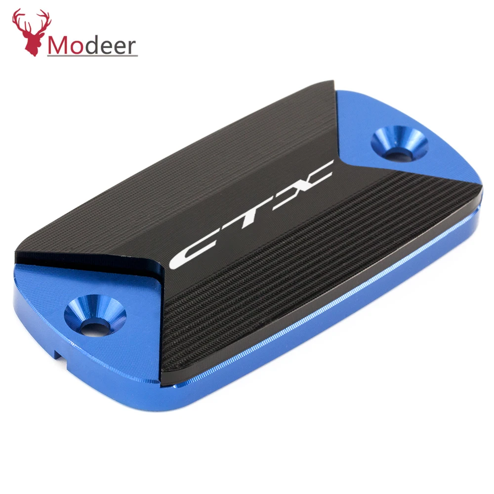 For Honda CTX 700 700N 1300 CXT700 CTX1300 2014 2015 2016 Logo (CTX) CNC Motorcycle Front Brake Fluid Reservoir Cap Cover (9)