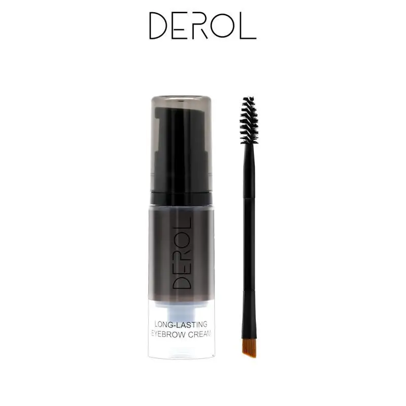 

6 Colors Henna Eyebrow Gel Waterproof Tint Makeup Brush Set Brown Enhancer Eye Brow Dye Cream Make Up Paint Tat Brow Cosmetics