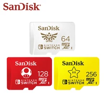 سانديسك جديد مايكرو SD بطاقة 256GB 128GB 64GB مايكرو SDXC UHS-I بطاقة الذاكرة لنينتندو سويتش TF بطاقة تصل إلى 100 برميل/الثانية فلاش بطاقة