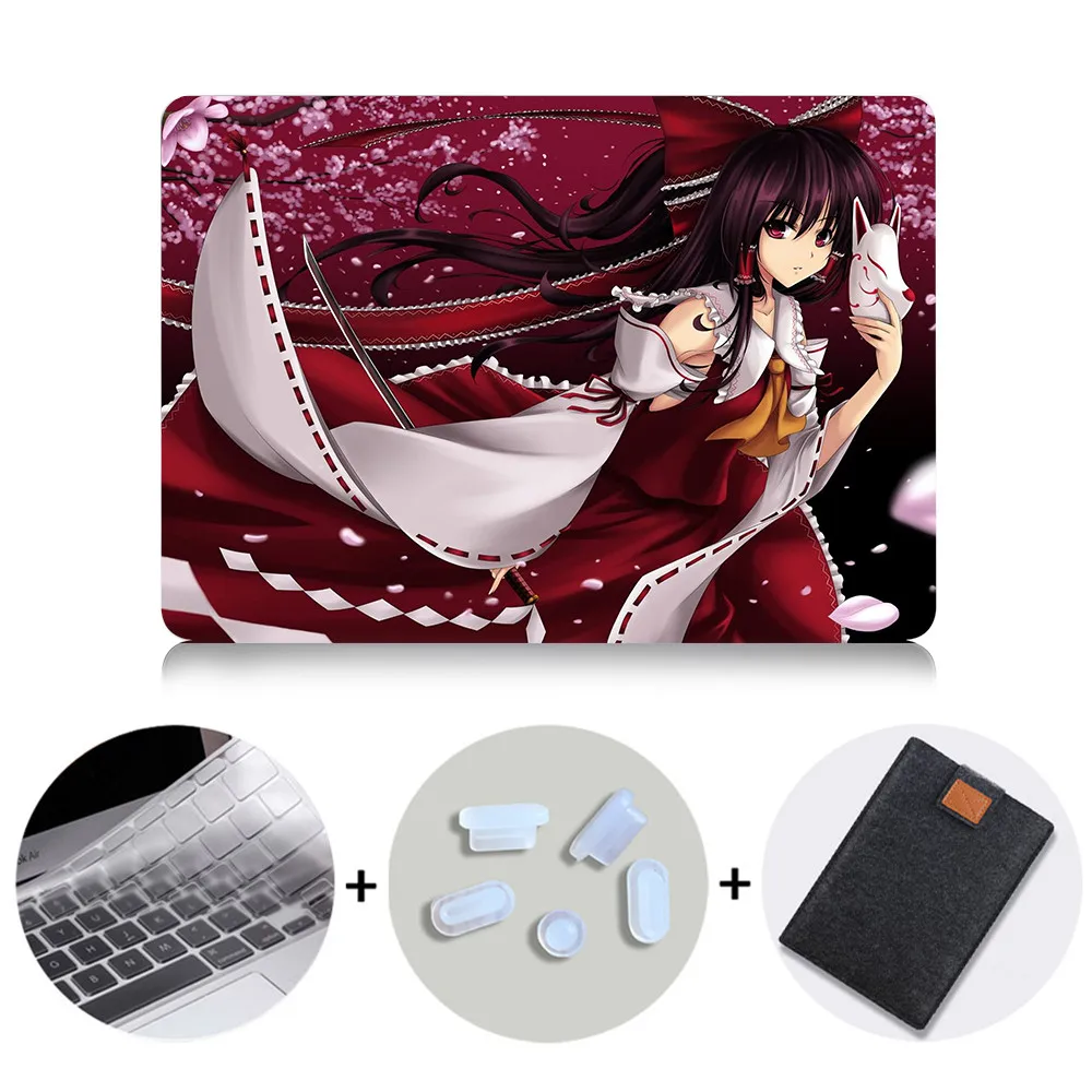 MTT милый чехол для ноутбука Macbook Air Pro retina 11, 12, 13, 15 дюймов с сенсорной панелью, мультяшный чехол с аниме, 13,3 дюймов, сумка для ноутбука - Цвет: MB14