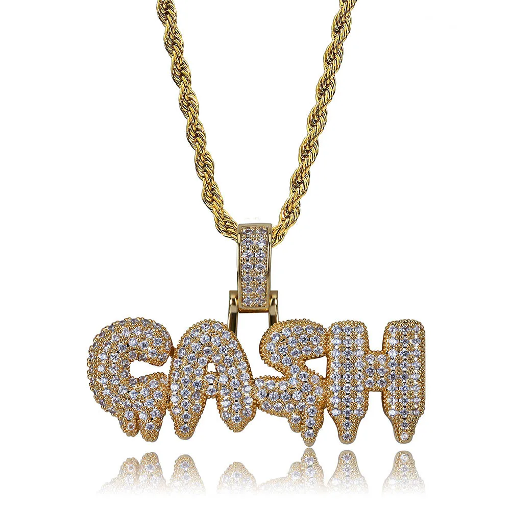 GASH Letter Pendant \u0026 Necklace 18k Gold 