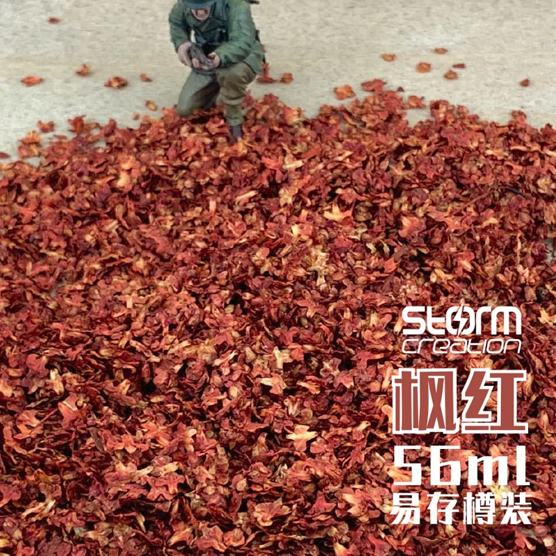 DIY HO Scale Model Scene Falling Leaves Autumn Scene Tree Shrinking DIY Plant Landscaping Platform Military Soldier Building