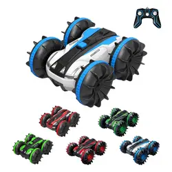 Voitures cascadeuses étanches et télécommandées pour enfant, jouet électrique rotatif, 2.4GHz, 360, conduite sur l'eau et sur terre, amphibie 