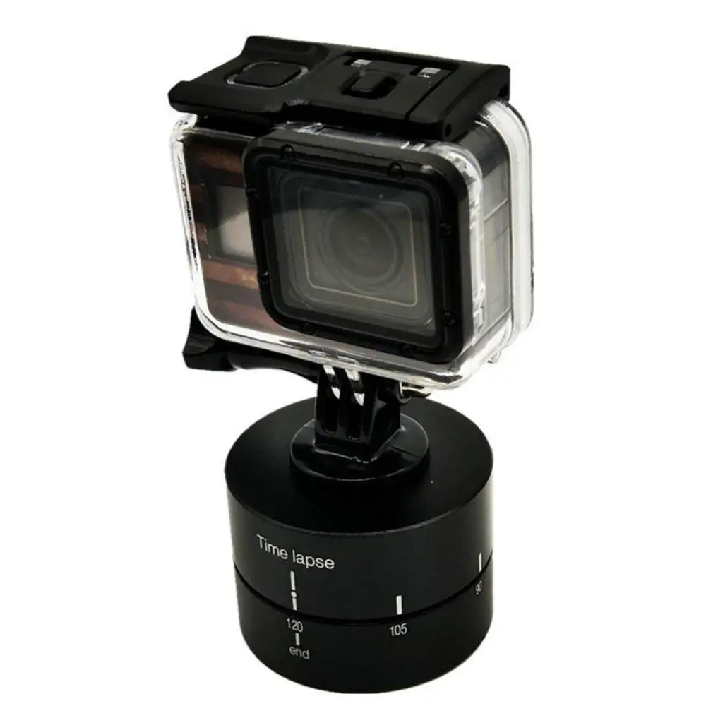 120Minute Time Lapse Tripod Head Adapter Camera Mount 360 Timelapse Rotator Metal Material Precise Mechanism