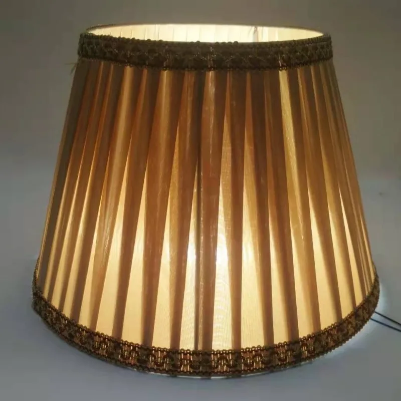 E27 арт-деко абажур для настольных ламп кофейный тканевый абажур круглый абажур современный абажур для украшения дома