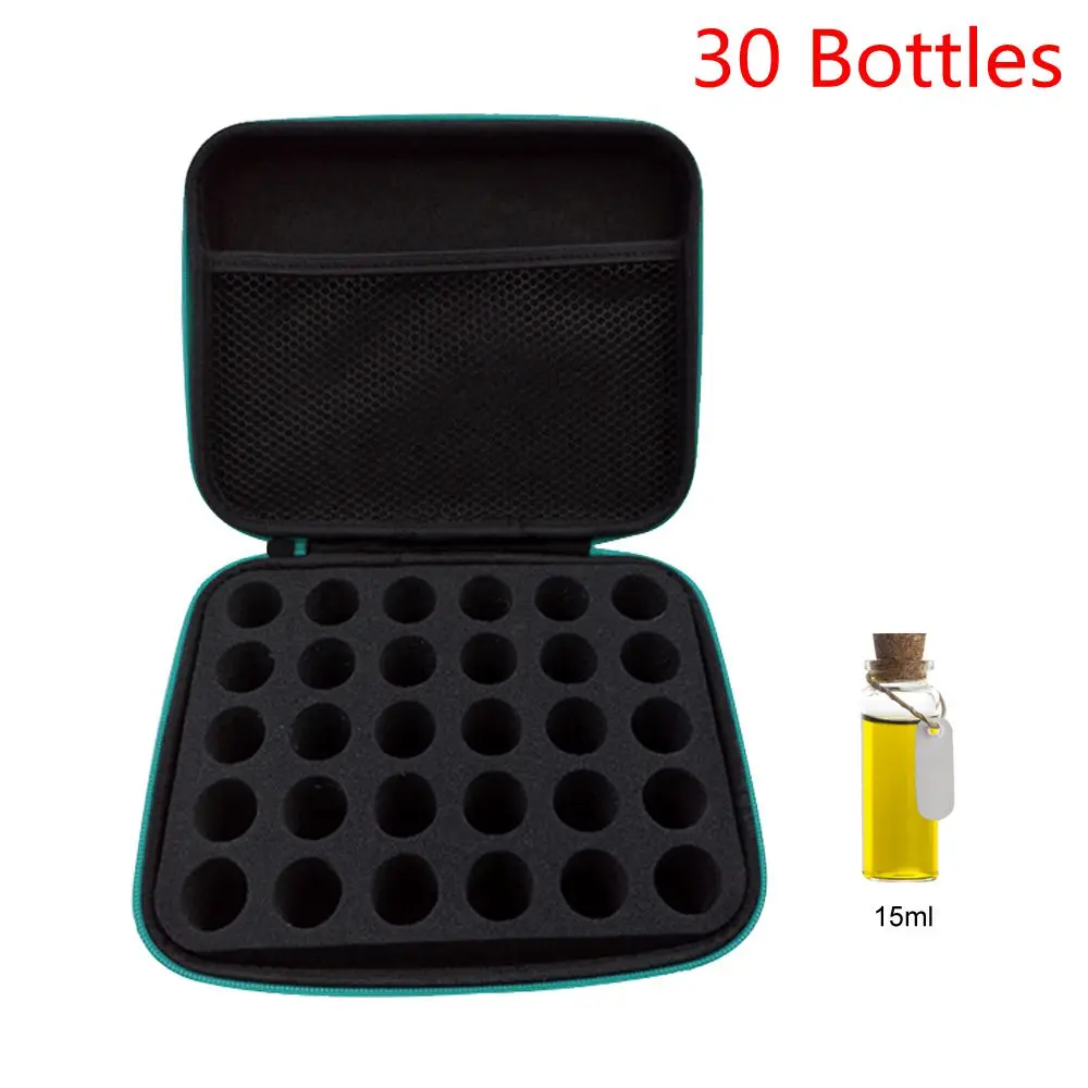 60 бутылок, чехол для хранения эфирного масла, сумка-держатель, портативный органайзер для бутылки эфирного масла для путешествий, Женский чехол для сбора парфюмерного масла - Цвет: Blue B
