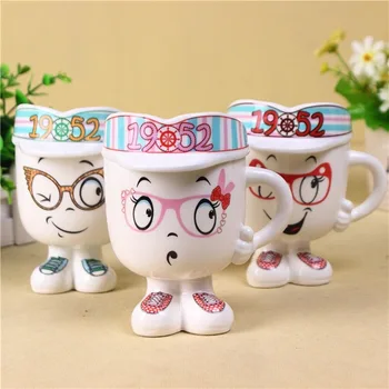 

New Creative Big Shoes Villain Ceramic Cup Cartoon Stereo Ceramic Water Cup Office Breakfast Milk Coffee Cup Couple Gift Mug