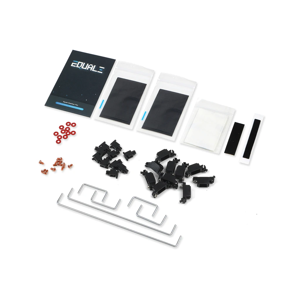 Estabilizadores para Teclado Mecânico Preto Azul Escuro Cinza Branco Prata Ouro Fio de Aço Personalizar Gamer v3 Equalz-c3 - Imagem 5