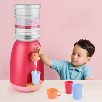 

Kids Mini High Simulation Water Dispenser Set Toy Drinking Fountain Educational Interactive Pretend Play Furniture Toys Kid Gift