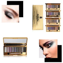 Новинка, палитра теней для век, набор для макияжа, матовый мерцающий блеск, прессованный жемчуг, полностью пигментированная пудра для растушевки