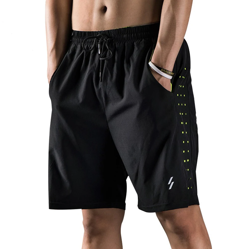Men's Quick Drying Running Shorts Breathable Active Training Shorts Exercise Jogging Cycling Shorts with Liner