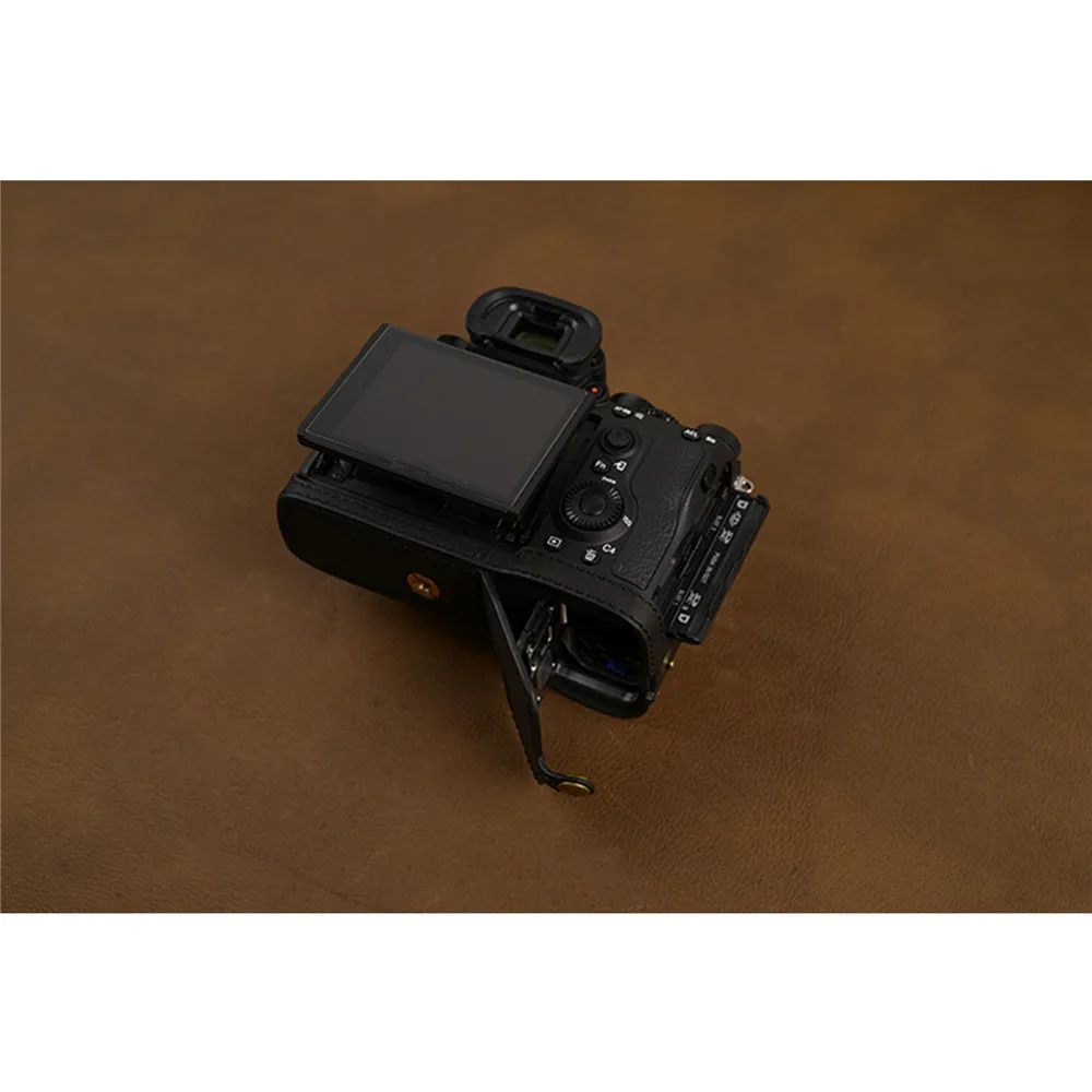 Кожаный защитный чехол для sony A7R4 A7RM4 A7RIV A74 Камера тела