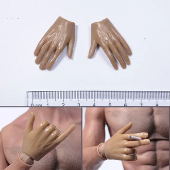 

1/6 Scale Man Hand Model versatile hand with iron wire inside shape variable For 12" Male Action Figure Body 1