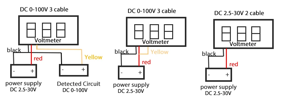 LED digital voltmeter