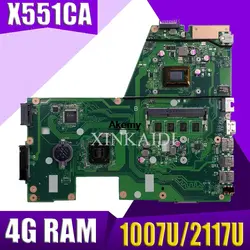 XinKaidi X551CA материнская плата для ноутбука ASUS X551CA X551CAP X551C X551 F551C F551CA тестовая оригинальная материнская плата 2117U 4 г ram без слота