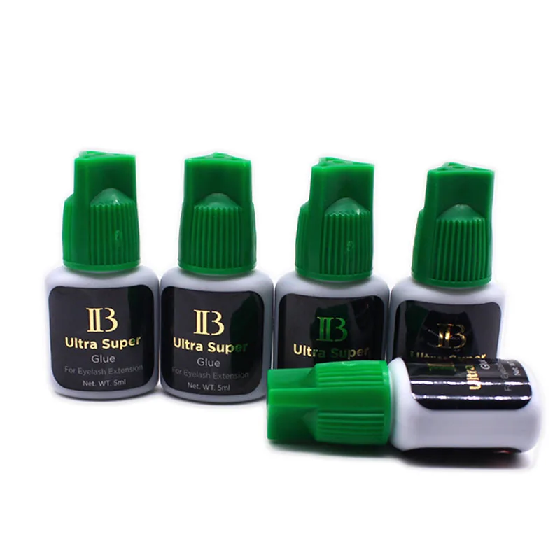 IB Ultra Super Glue Individual Fast Drying Eyelash Extensions Glue Green Cap 5ml Korea Adhesive Black Beauty Tools 4