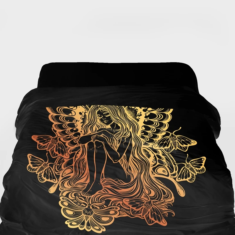 3D пододеяльник King/queen/Пользовательский Размер, одеяло/покрывало 220x240, черный золотой лотос постельные принадлежности для США/Австралии, Прямая поставка - Цвет: 32