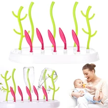 Стеллаж для просушки бутылки младенца детские бутылочки для кормления для просушки чистки стеллаж для хранения полка для сосок детская пустышка на цепочке с прищепкой, Поильник держатель