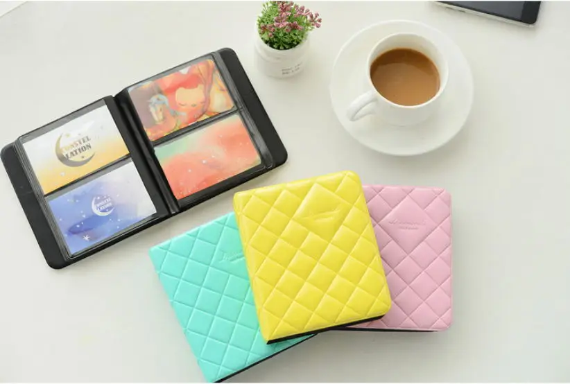 

2 Pcs Random Color Mini Photo Album Little Diamond Rhombic Style for Polaroid Fuji Instax Mini 9 8 70s 25 LiPlay Films 3 Inch