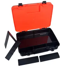 Lures Box Fishing Tackle Baits Box 2-Sided Fishing Tool Box Waterproof For Outdoor Fishing Tool Box For Fishing 12 Baffles