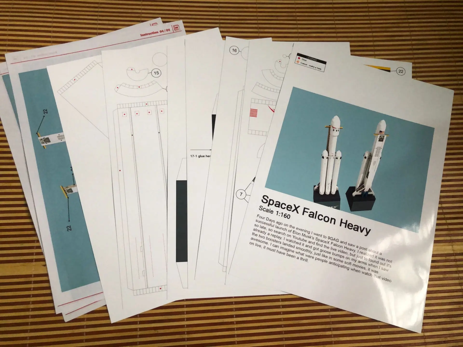 SpaceX Falcon Heavy Rocket DIY 3D бумажная карточка Модель Строительный набор образовательных игрушек военная модель Строительная игрушка