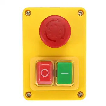 

230V 16A Electromagnetic Switch 5 Pin On Off 2 Position Momentary Push Button Protective Cover Waterproof