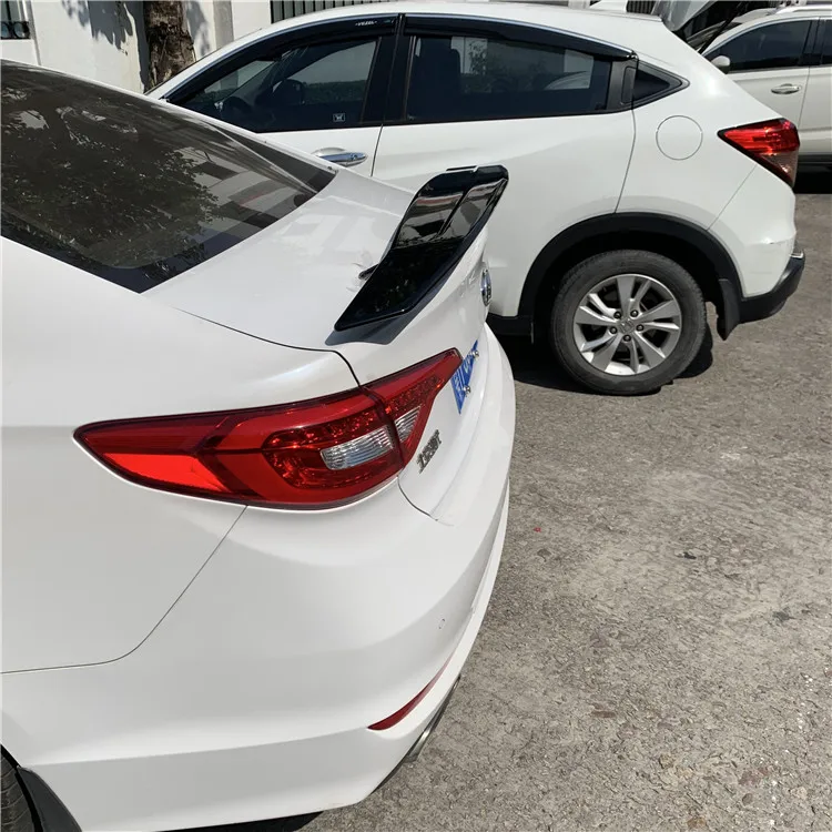 Спойлер для Sonata 2011- для hyundai Sonata 7 8 9 TF, спойлер, АБС-пластик, заднее крыло, грунтовка, цвет, задний спойлер