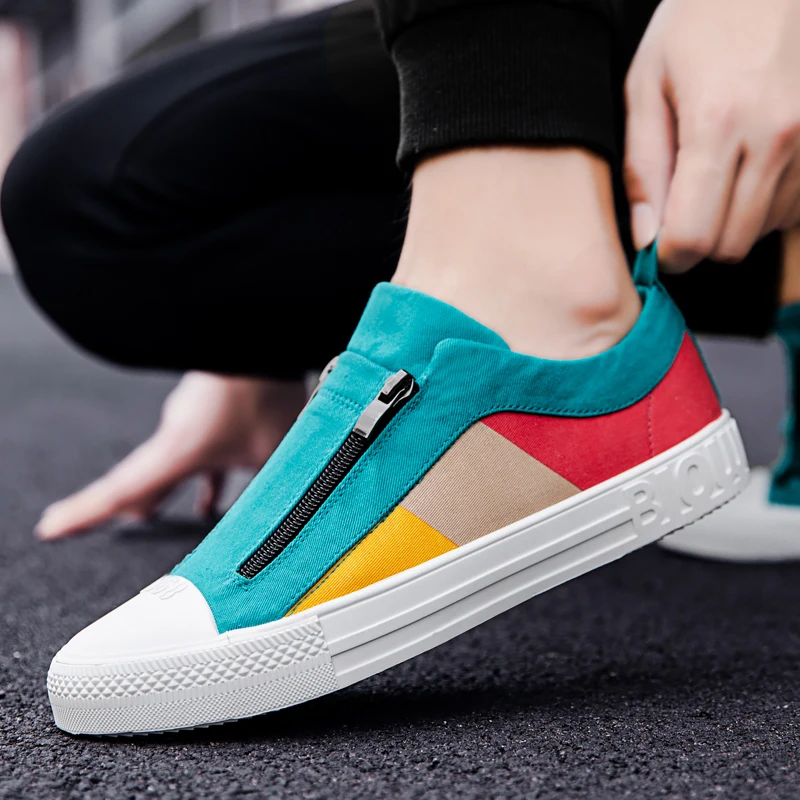 Canvas Shoes Loafers Sneakers Men Men Flats Slip-On Trending New-Fashion Breathable
