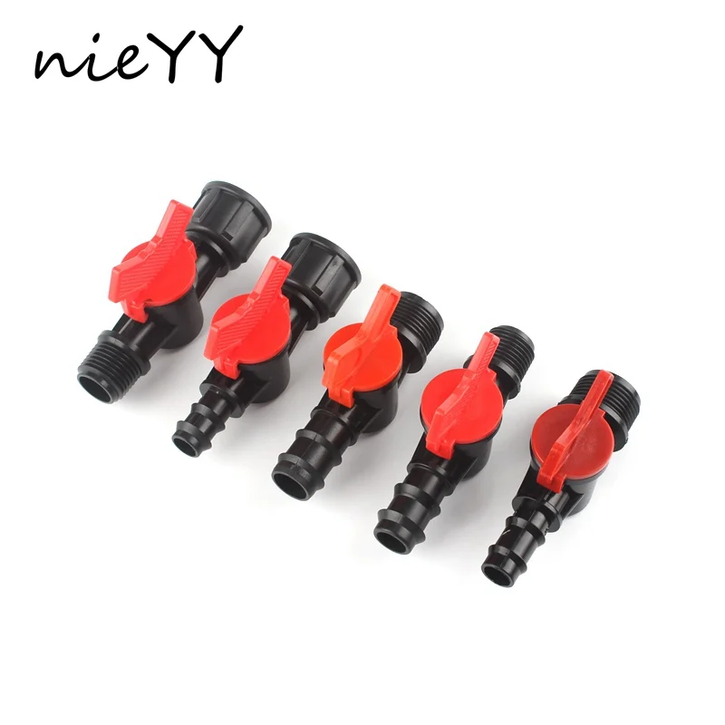 

1/2 3/4''Thread Adapter Water Hose Connector 16 20mm Garden Hose Switch Valve Garden Irrigation Watering System Garden Accessory