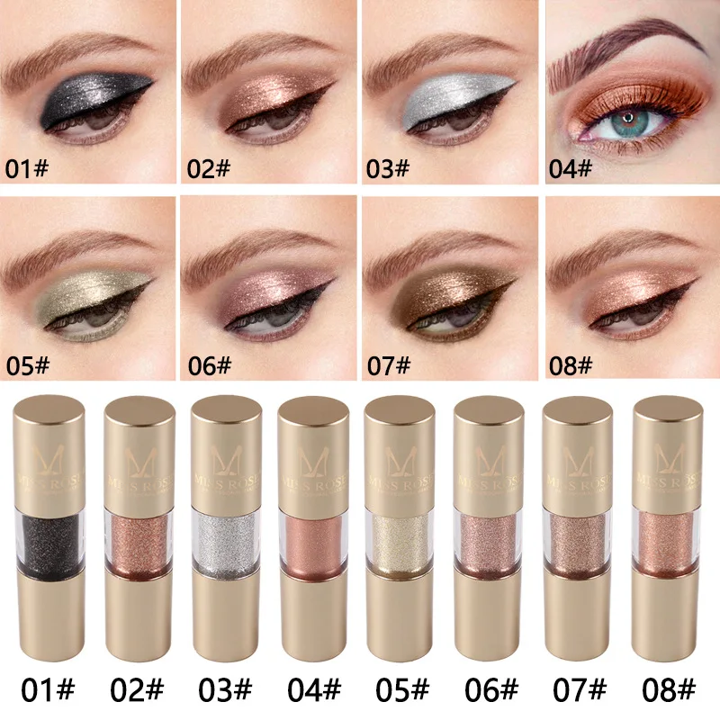 

New Arrival Liquid Glitter Eyeshadow Metallic Loose Waterproof Shimmer Pigments Long-lasting Eye Shadow Makeup Cosmetics