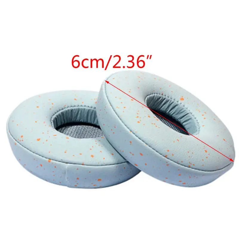 2PCS Durable Leather Earpads Replaced Ear Pads Cushions Cover for SN OY WH H810 Bluetooth Headphones