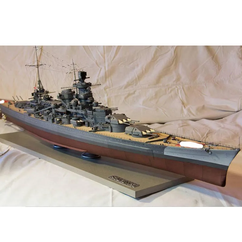 Бумажная модель 85 сантиметров Scharnhorst Battlecruiser ручной работы DIY