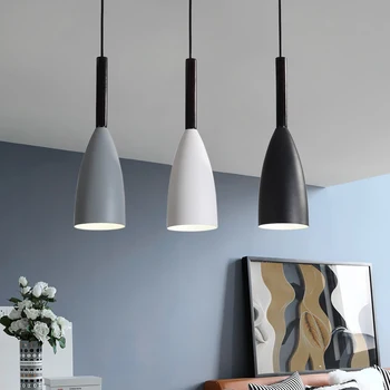 

Nordic LED Wood Pendant Lights E27 Modern Living Dining Room Bedroom Hanglamp Restaurant Kitchen Bar Hanging Lighting Fixtures