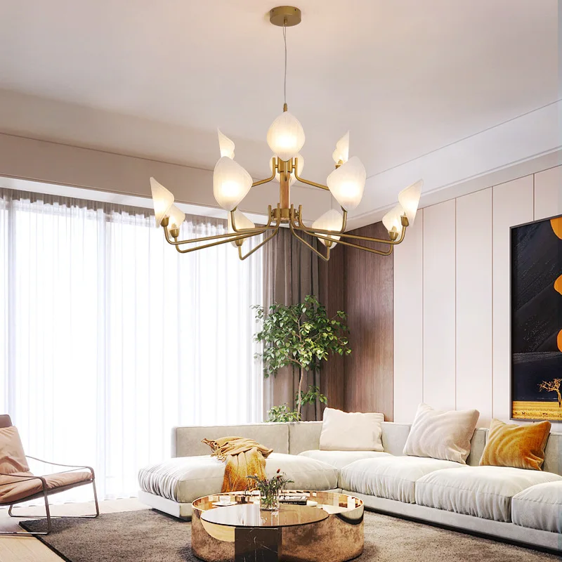 

Special Shaped Gold Led Chandelier Northern Europe Post Modern Bedroom Study Living Room Dining Atmosphere Home Fashion Living R