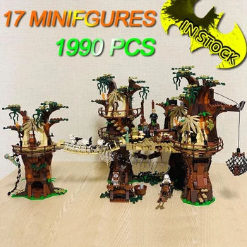

In Stock Star Toys Wars Ewok Village Building Blocks 1990Pcs Bricks 10236 05047 UCS Moive Gifts Children Space