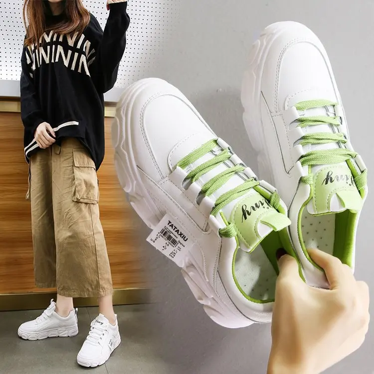 

Athletic Shoes Women's INS Fashion 2020 Spring And Autumn New Style Online Celebrity Board Shoes Thick Bottomed Casual Dad Shoes