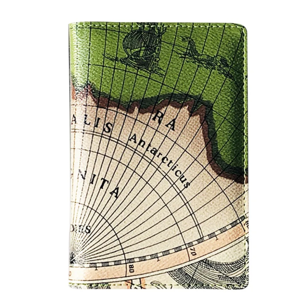 Дорожный набор для документов Обложка на паспорт Ручной портативный пакет для карт Новая мода Мир Сумки для карт для женщин кожа женская сумка