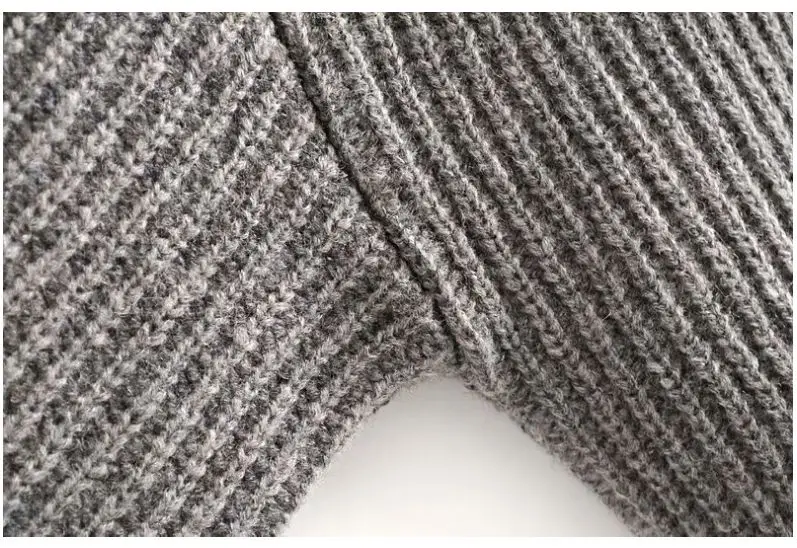 Hcless осенний женский шерстяной кардиган с v-образным вырезом свободный свитер Повседневный свитер
