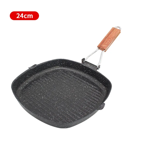 Steak Pan, Cast Iron Square Grill Pan, Skillet Pan With Handle, Stove Top  Griddle Pan For For Grilling, Frying, Sauteing, Cookware, Kitchenware,  Kitchen Items - Temu