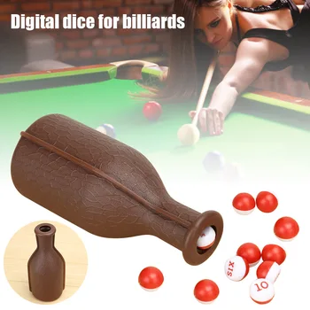 

Billiard Pool Shaker Bottle with 8 Numbered Tally Balls Pea Accessory Billiard Used for pea and pill pool
