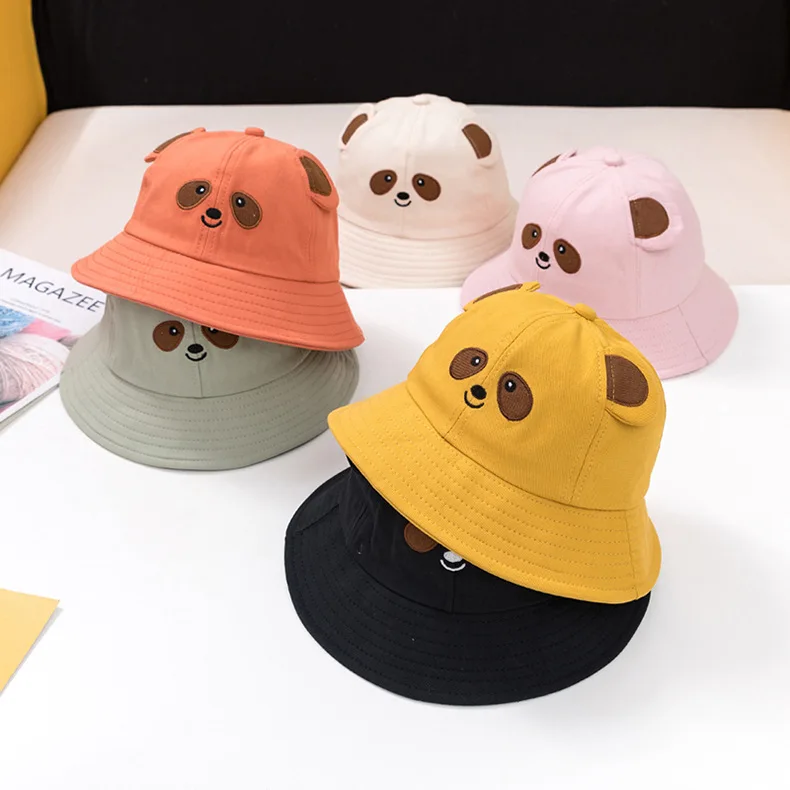 Bear Children Protective Cap Baby Hat Bucket Anti-droplet Deconstructable Protection Mask Fisherman |