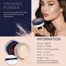 Высокое качество Модный макияж Рассыпчатая Пудра дышащая светильник и прочный масляный Управление водостойкая пудра MSI-19