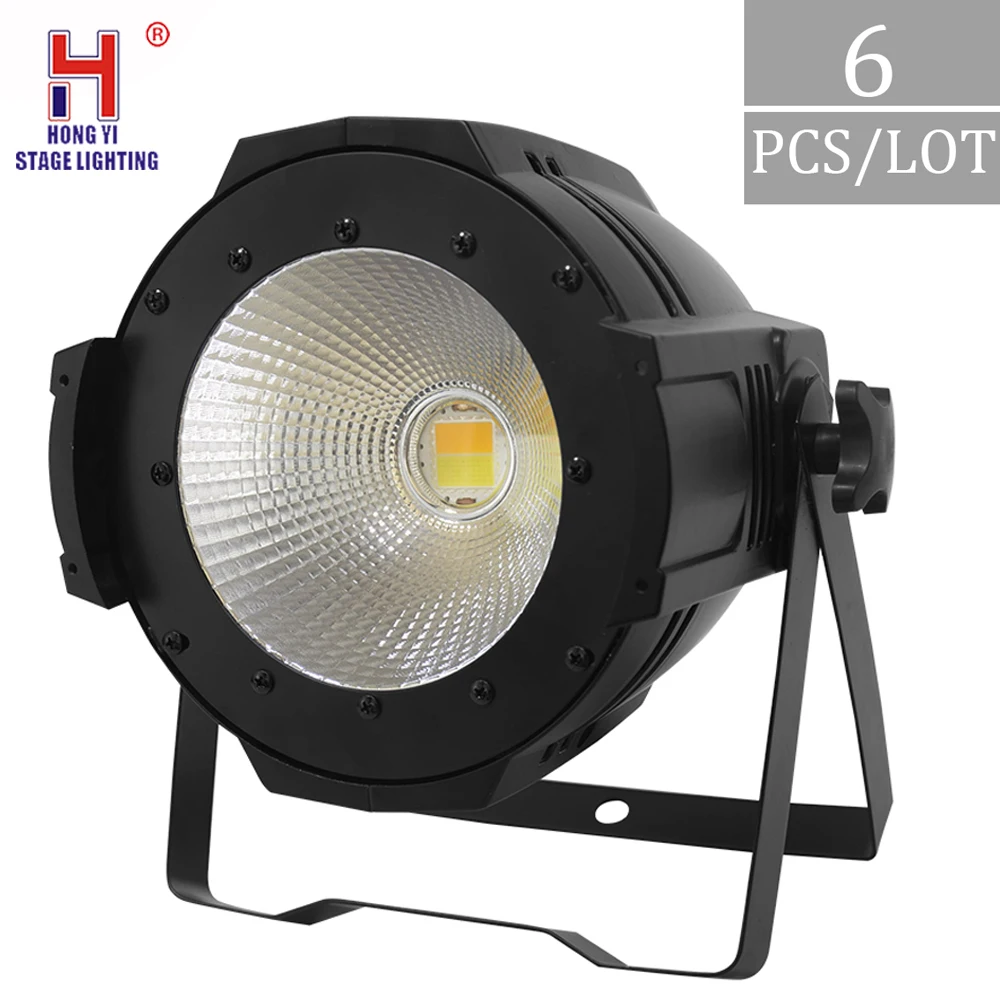 

COB 100W Wash Audience Lights Led Par Can Light With DMX Control High Brightness For Wedding Stage Playform Equipment 6pcs/lot