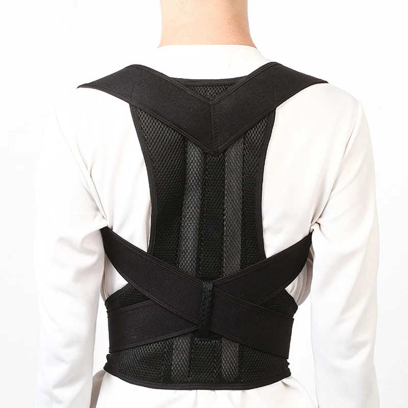 Plus Size 5XL Adult Back Posture Corrector Shoulder Lumbar Brace Spine
