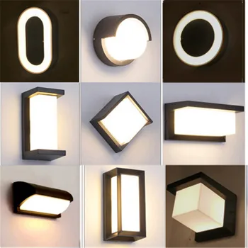 

18W LED Wall Light Waterproof IP66 Porch Light Modern Aluminum LED Wall Lamp Radar Courtyard Garden Outdoor Light