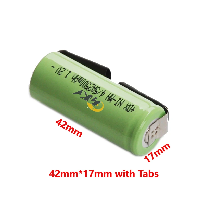 NIMH2500mAh17mm42mm45A12VBatteryforReplacementToothbrush