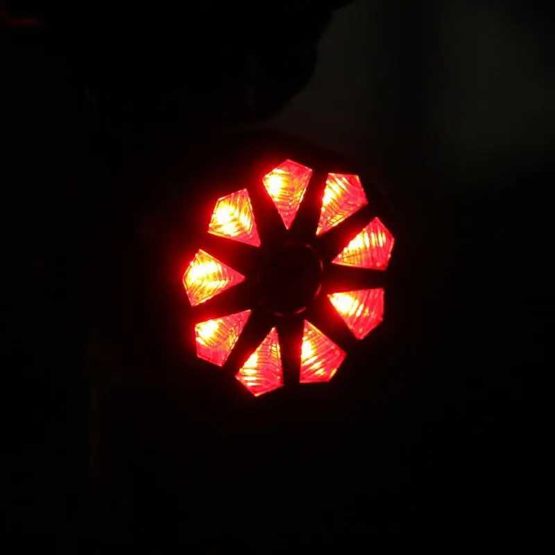 Best LED Bicycle Round Rear Light 9 Drill Warning Tail Lamp Cycling Bike 4 Modes Safety Tail Light 1