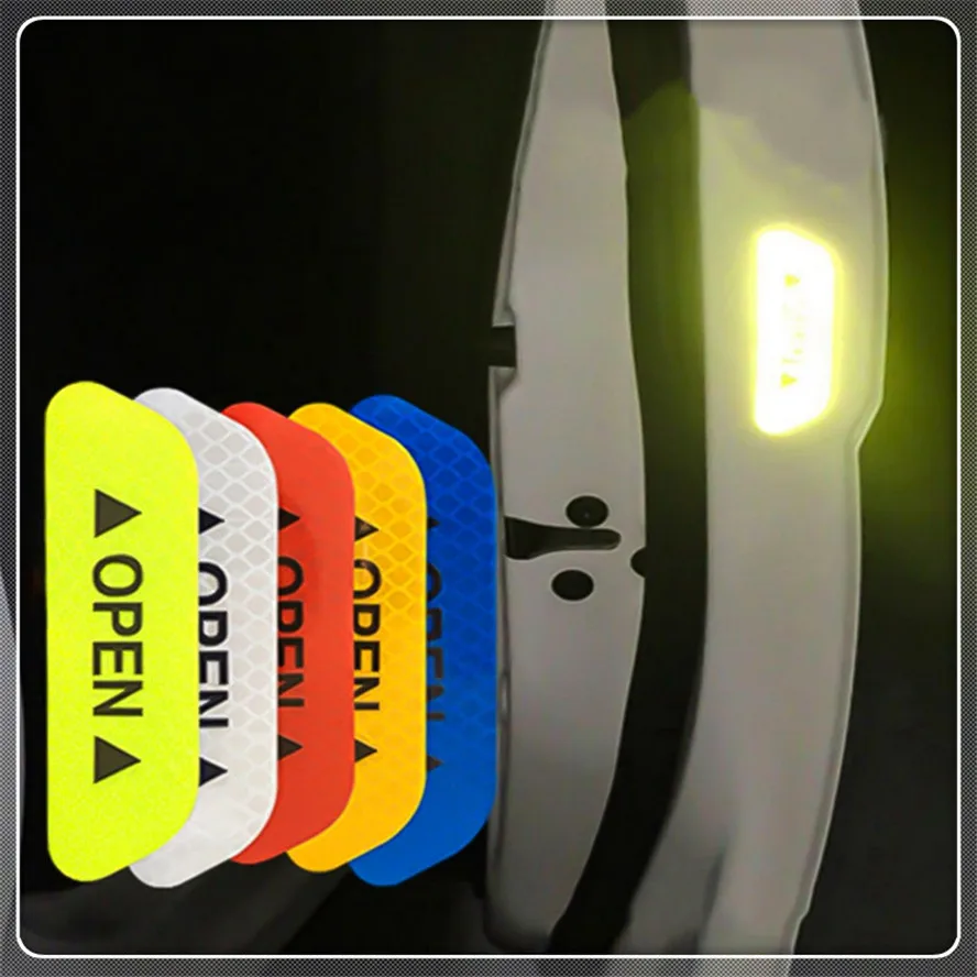 

auto Car Door OPEN Reflective Tape Warning Notice Sticker for KIA RIO K3 K4 K5 Sportage SORENTO venga Hyundai Avante Sonata